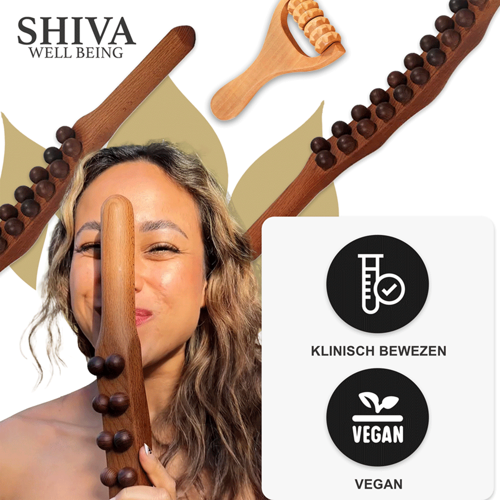Shiva™ Gua Sha Therapiestab aus Holz