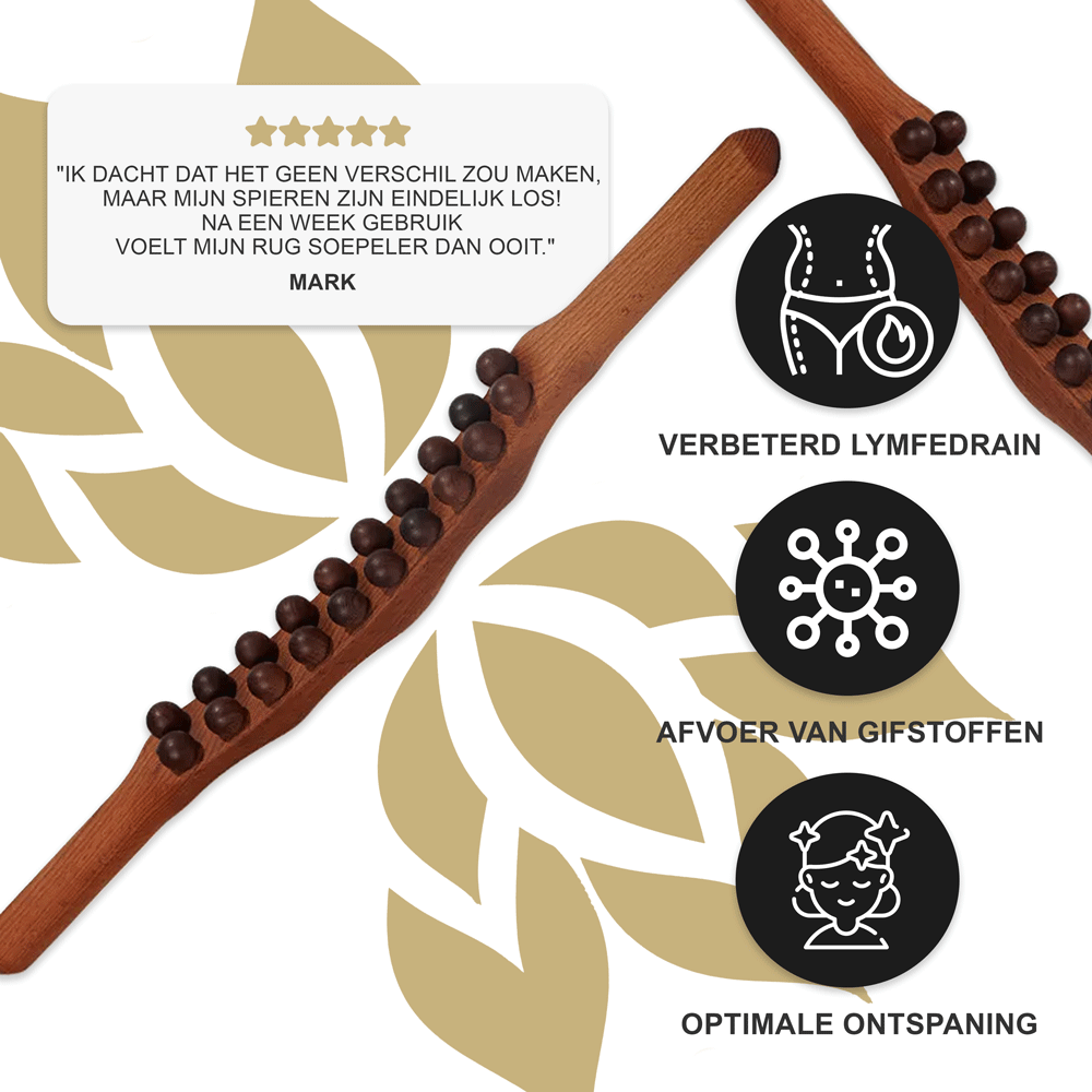 Shiva™ Gua Sha Wooden Therapy Staaf