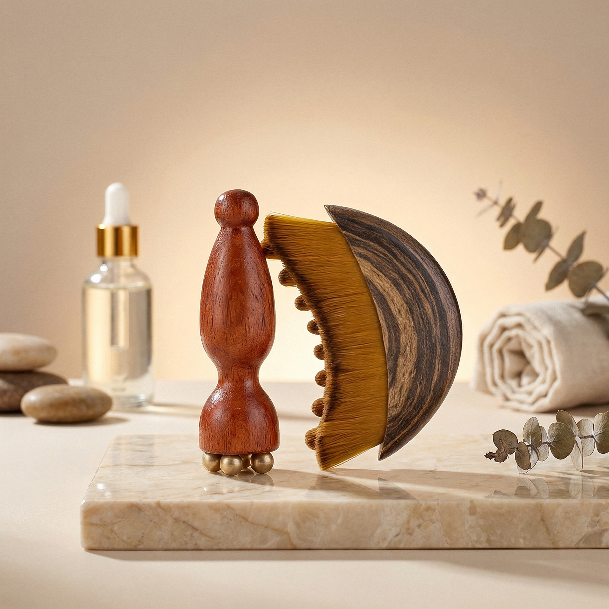 Shiva™ Lymfatische Gezichtsborstel & Oog Massage Stick Set