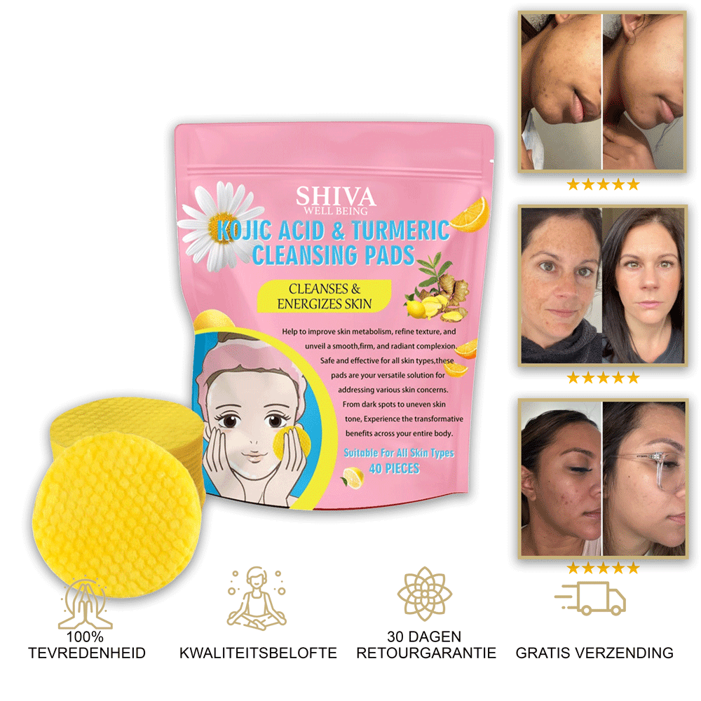 Shiva™ Turmeric Kojic cleansing pads