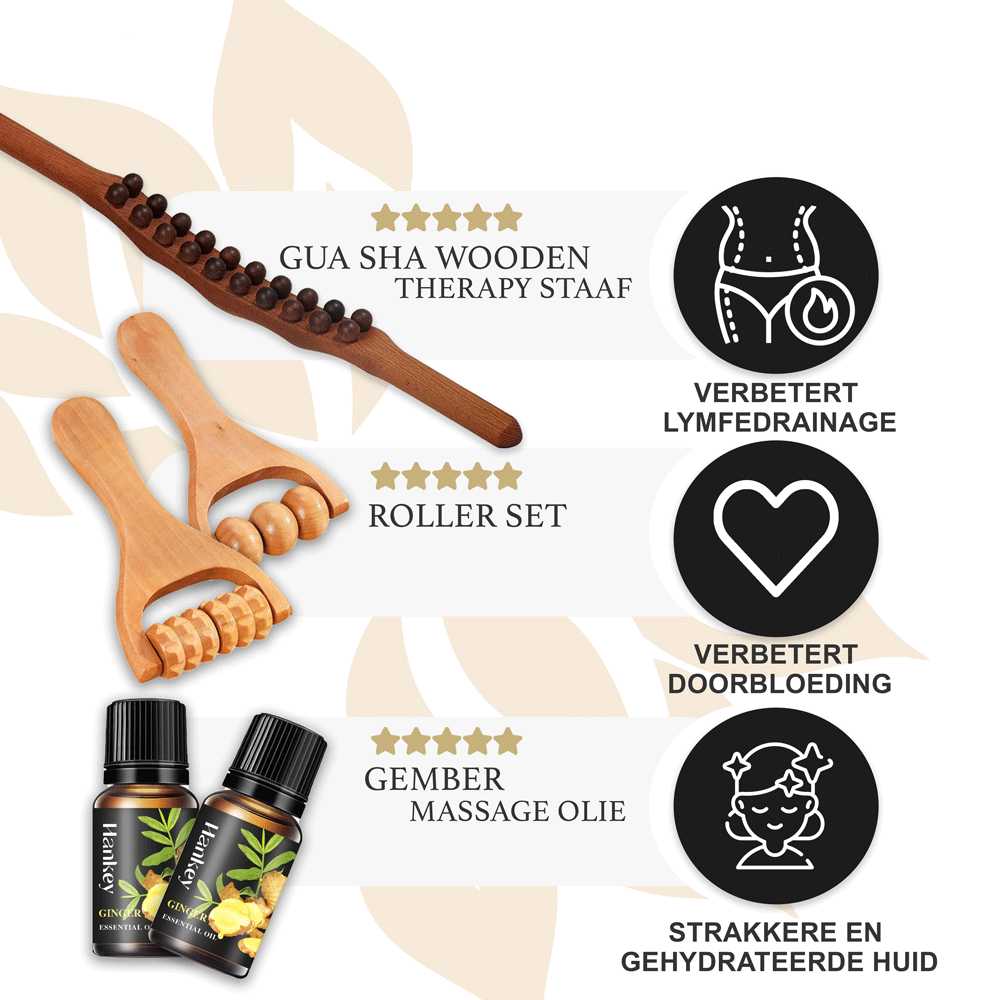 Shiva™ Gua Sha Therapiestab aus Holz