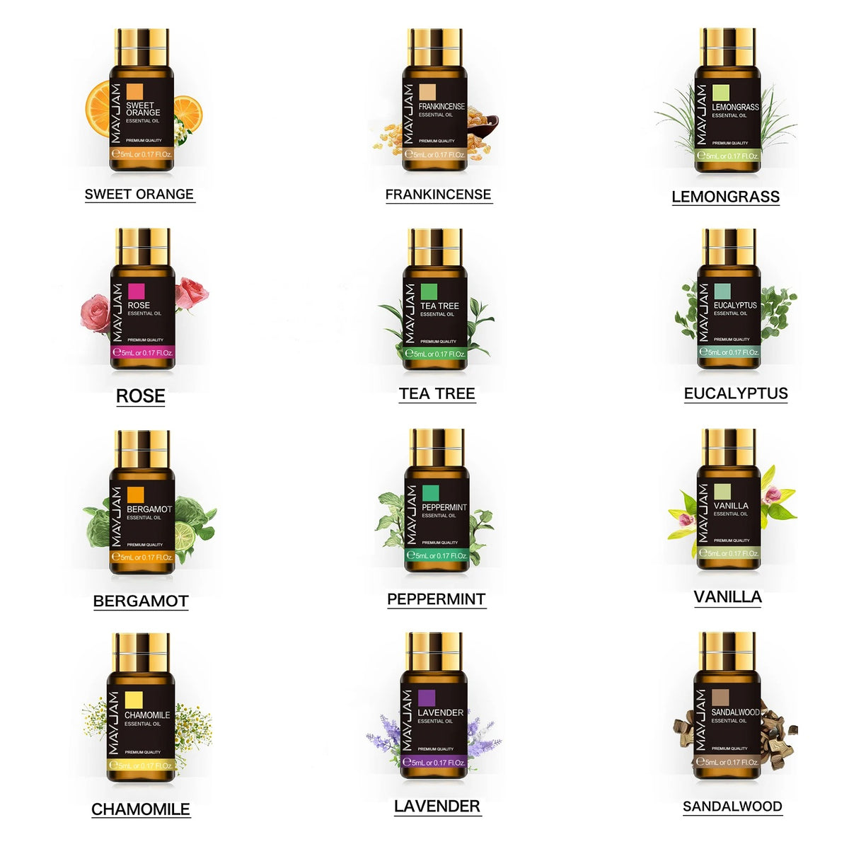 Shiva 20 Delige Natuurlijke Essentiële Olie Set