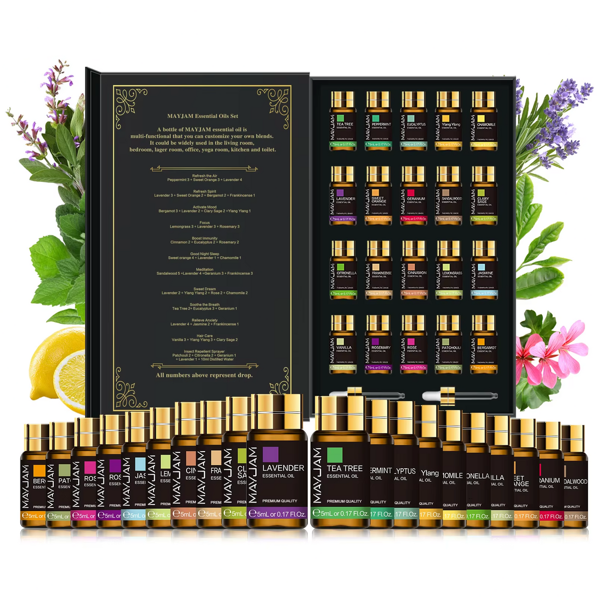 Shiva 20 Delige Natuurlijke Essentiële Olie Set