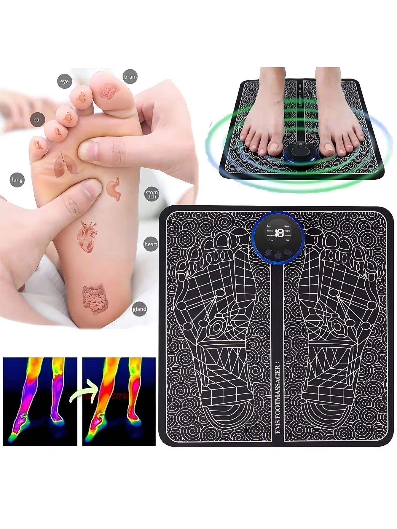 Shiva Elektrische EMS Voetmassage Mat