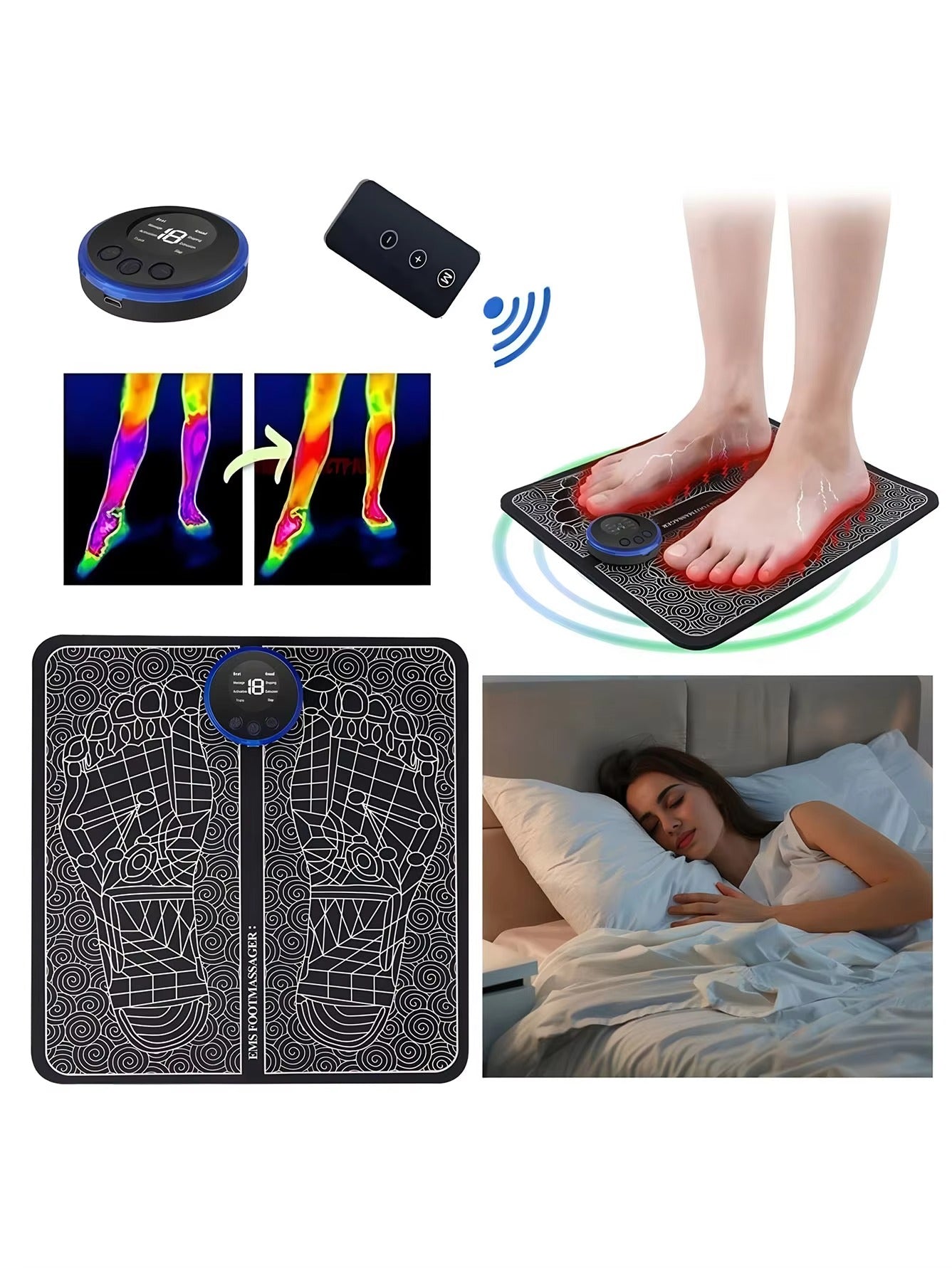 Shiva Elektrische EMS Voetmassage Mat