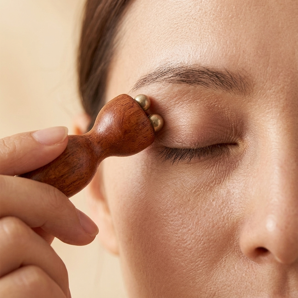Lymfatische Gezichtsborstel + Gratis Oog Massage Stick